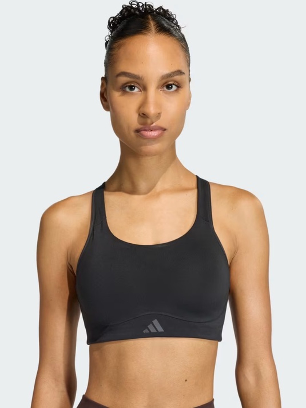 NWT Adidas Optime Workout High Support Bra Black Convertible Lycra Med CD